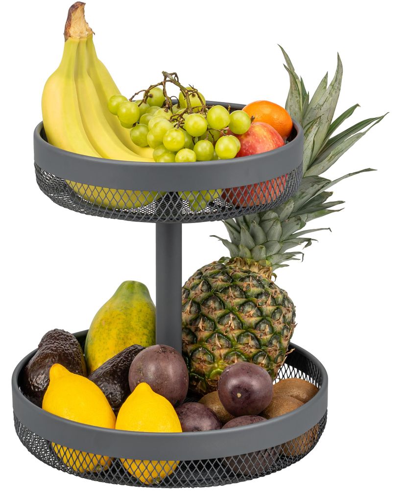 eluno Obstetagere, Brotkorb rund 2-stöckig, Obstschale, Produktbild 