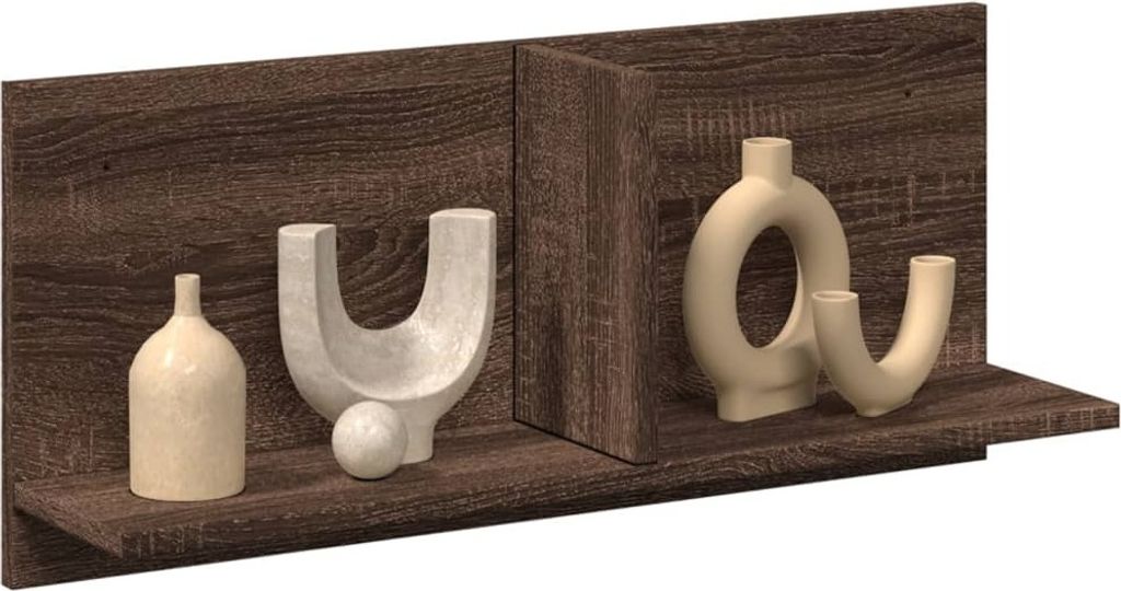 Maison Exclusive - Wandschrank 70x16,5x30 cm Braun Eichen-Optik Holzwerkstoff