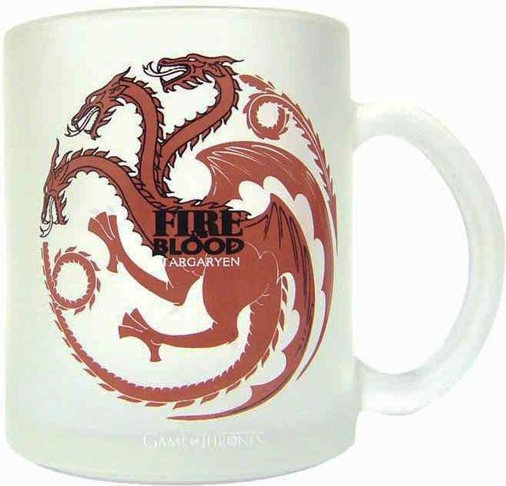 SD toys Glasbecher, Targaryen Game of Thrones, transluzente Farbe