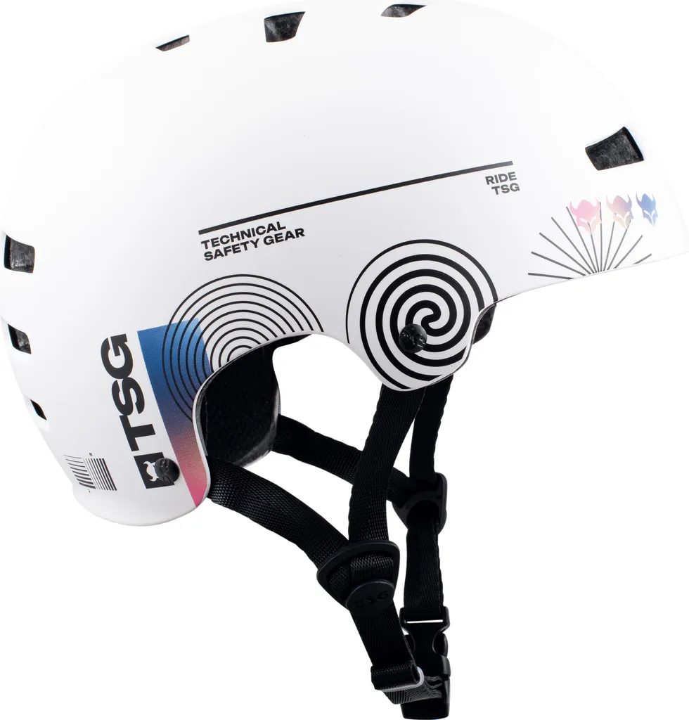Casque de Skate TSG Evolution Graphic Design Blanc Board-Cast S/M - 2