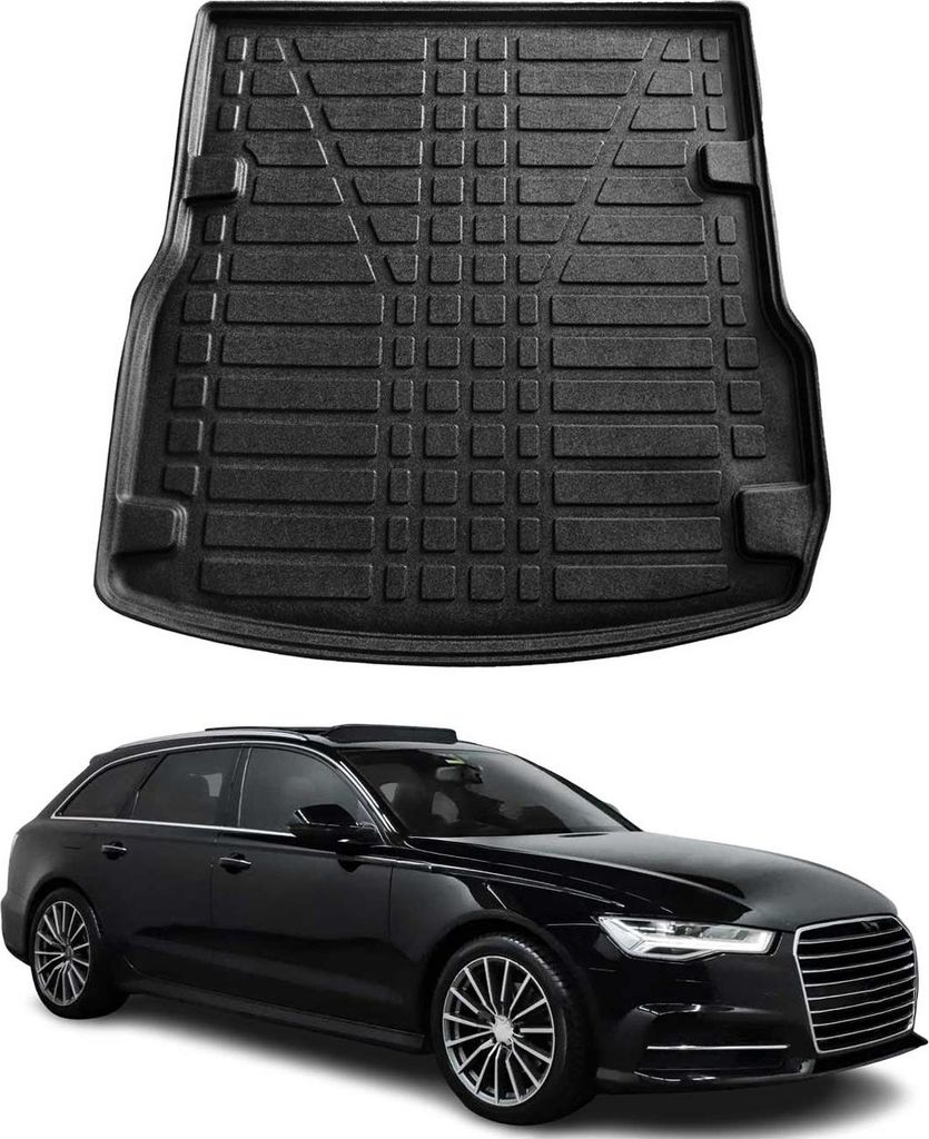 Kofferraumwanne Laderaumwanne für Audi A6 C7 Avant Allroad 2011-2018 Gummi TPE