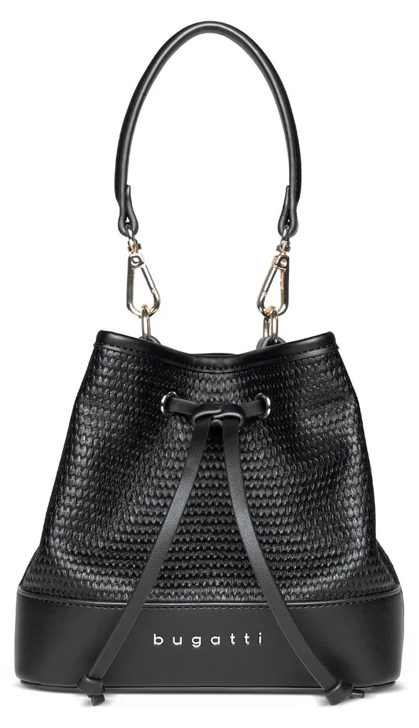 bugatti Isa Bucket Bag Noir - Sac à main et bandoulière chic en cuir