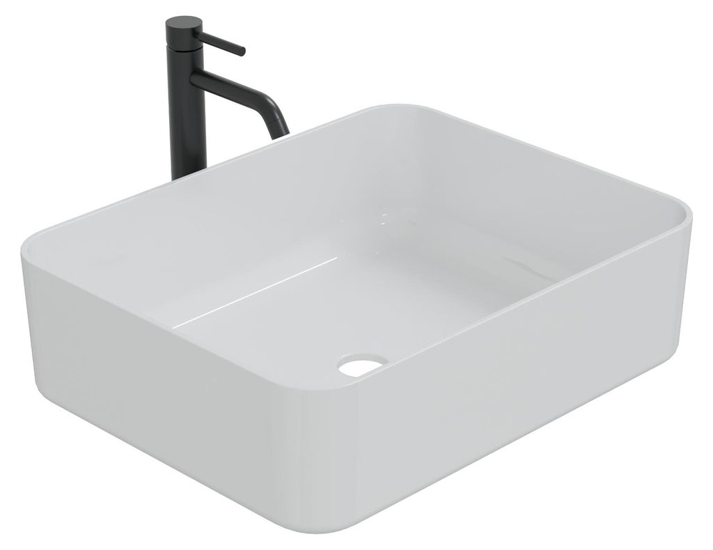 HAGO24 Waschbecken Keramik Aufsatzwaschbecken 505x395x135mm Produktbild 