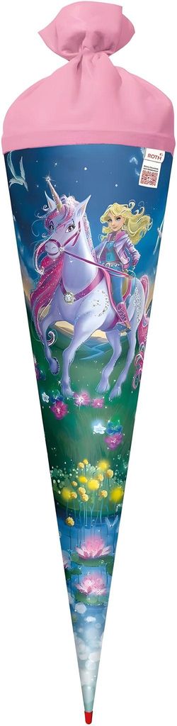 Roth Motiv-Schultüte, Magische Einhornreiterin, 70 cm, Glitter