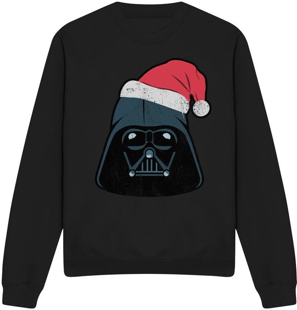 Star Wars - Sweatshirt für Herren/Damen Uni - weihnachtliches Design TV3408 (L) (Schwarz)