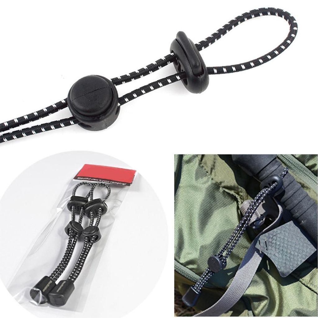 Lot de 2 sangles élastiques à boucle pour sac à dos et Image du produit 