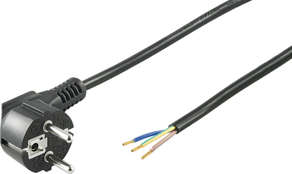 GOOBAY Schutzkontaktkabel NK 103 S-300, 3 m, schwarz