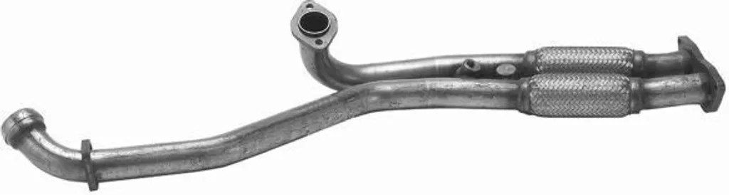Tube échappement avant HELLA 8LA 366 004-421 en acier anticorrosion