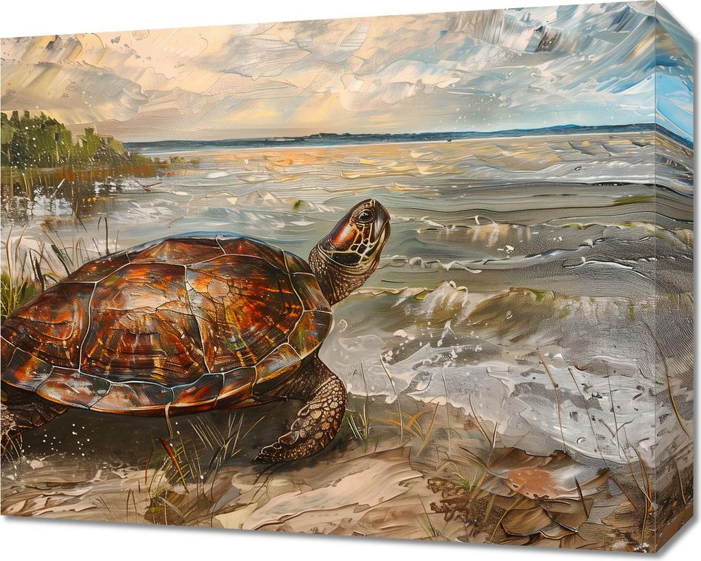 Bild 50x40cm Küstenschildkröte