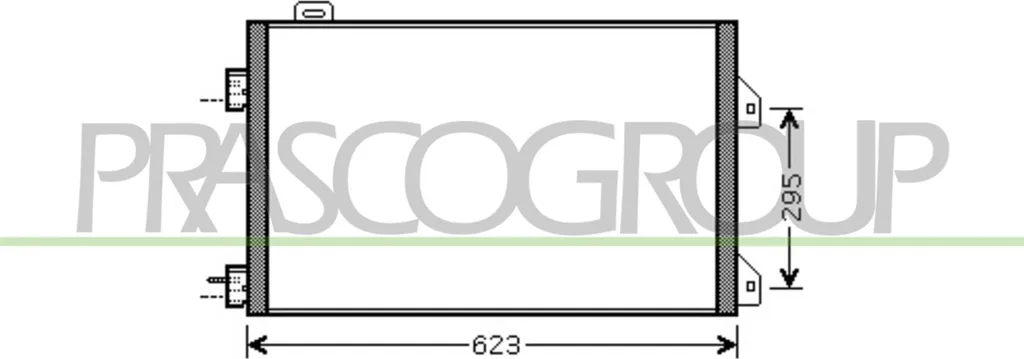 Condenseur Clim Haute Performance PRASCO RN322C003 - OE 8200245598 Alu