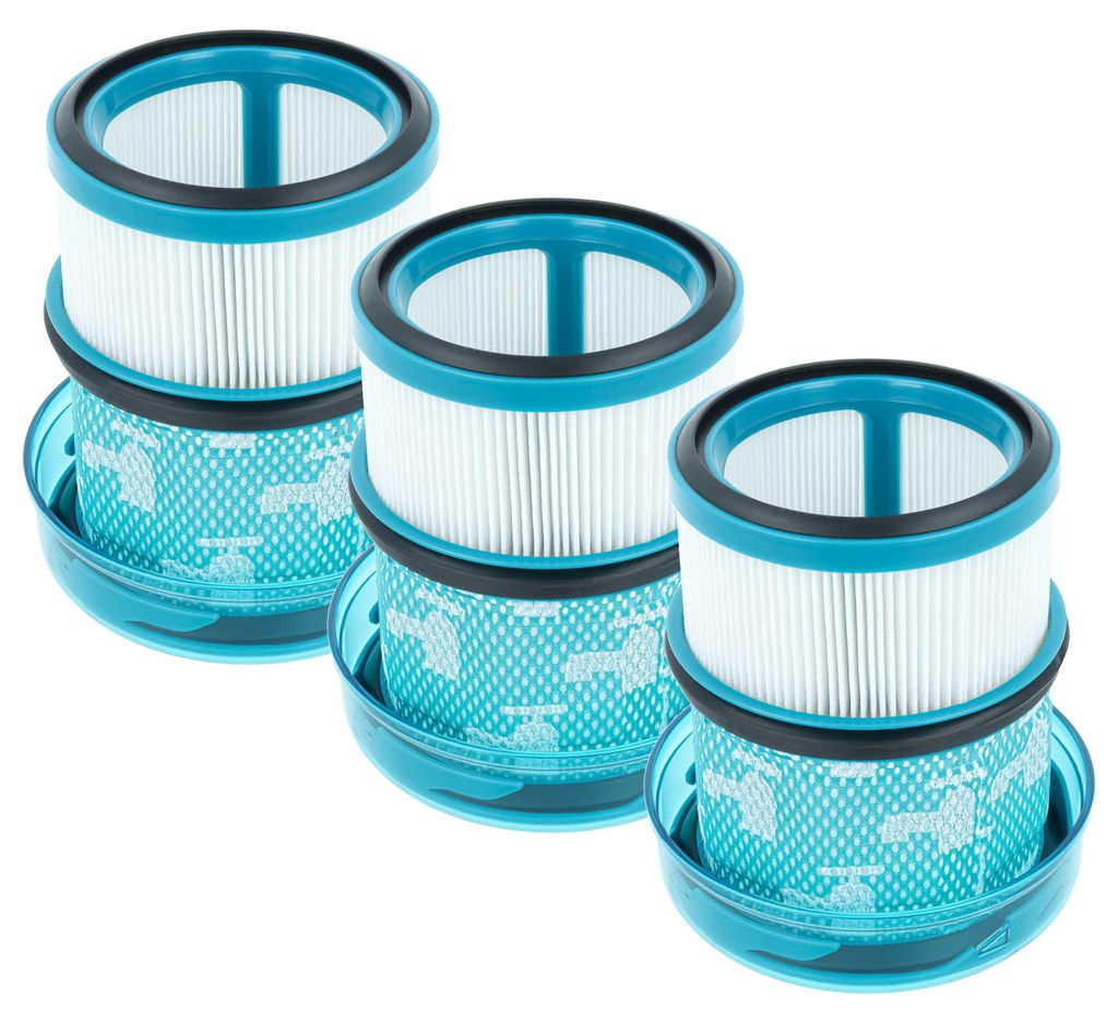 vhbw 3x Staubsaugerfilter kompatibel mit Dyson V16 Piston Animal Submarine, Piston Animal Staubsauger - HEPA-Filter Blau