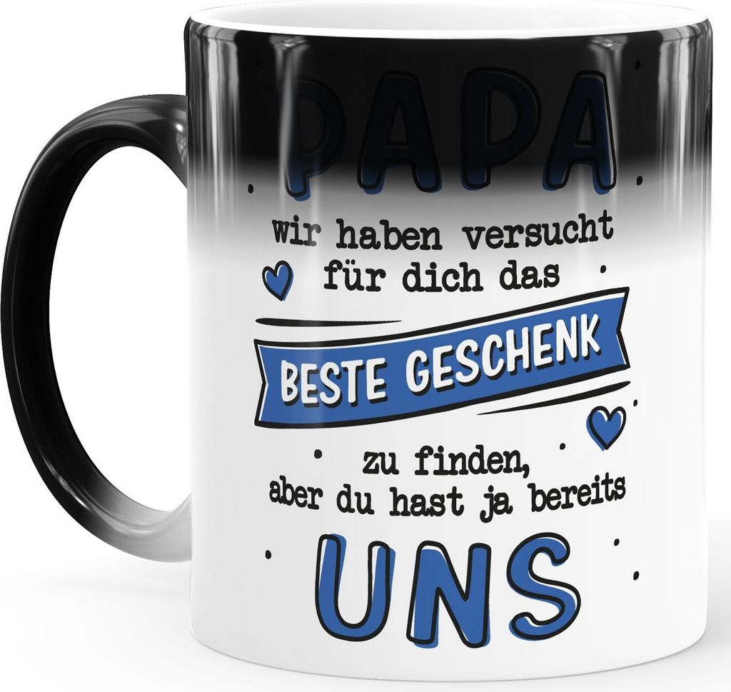 Farbwechsel-Tasse Spruch Für dich das Beste Geschenk zu Produktbild 