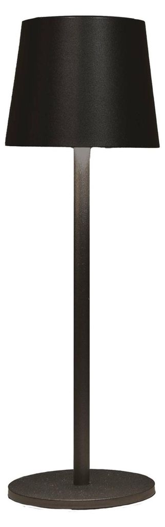 LED-tafellamp, metaal, mat zwart, 9x27,5 cm Productafbeelding 