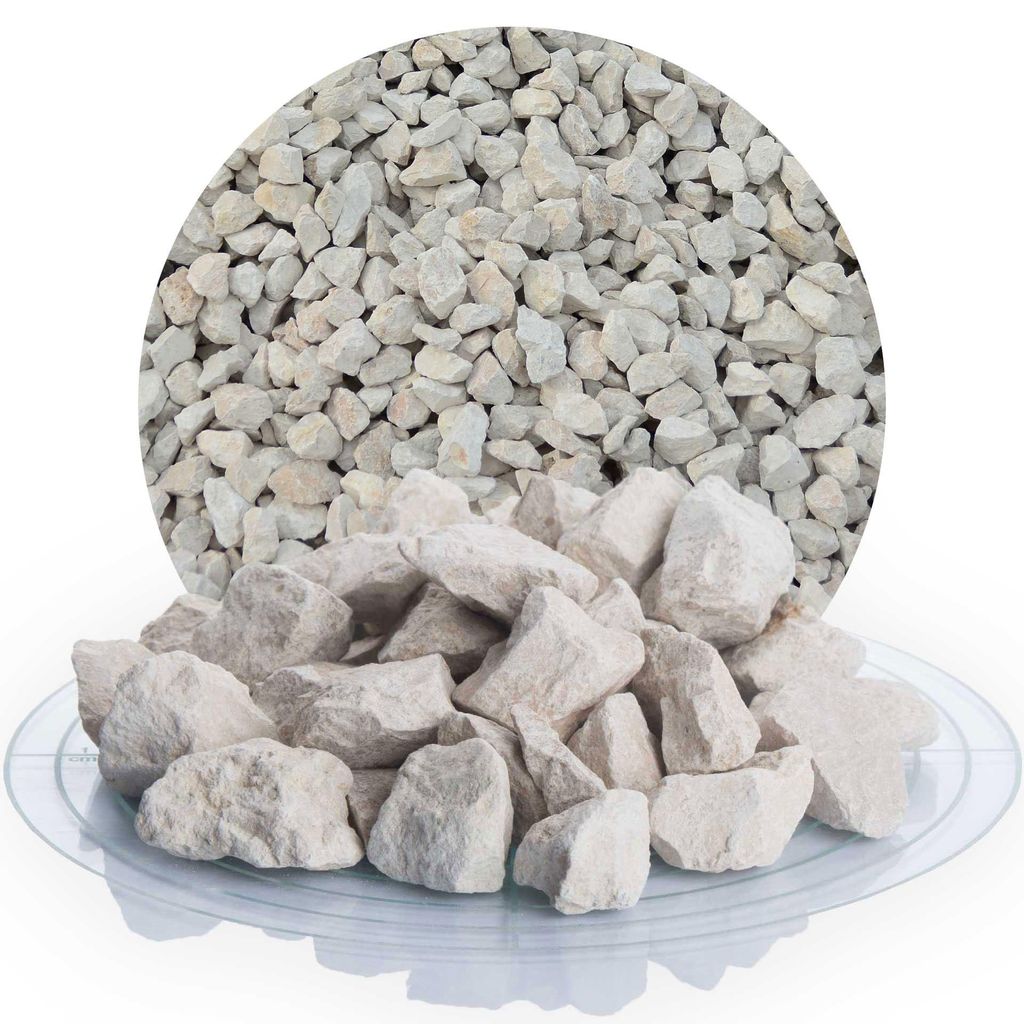 Schicker Mineral-Kalk Ziersplitt beige 25 kg-22-32mm