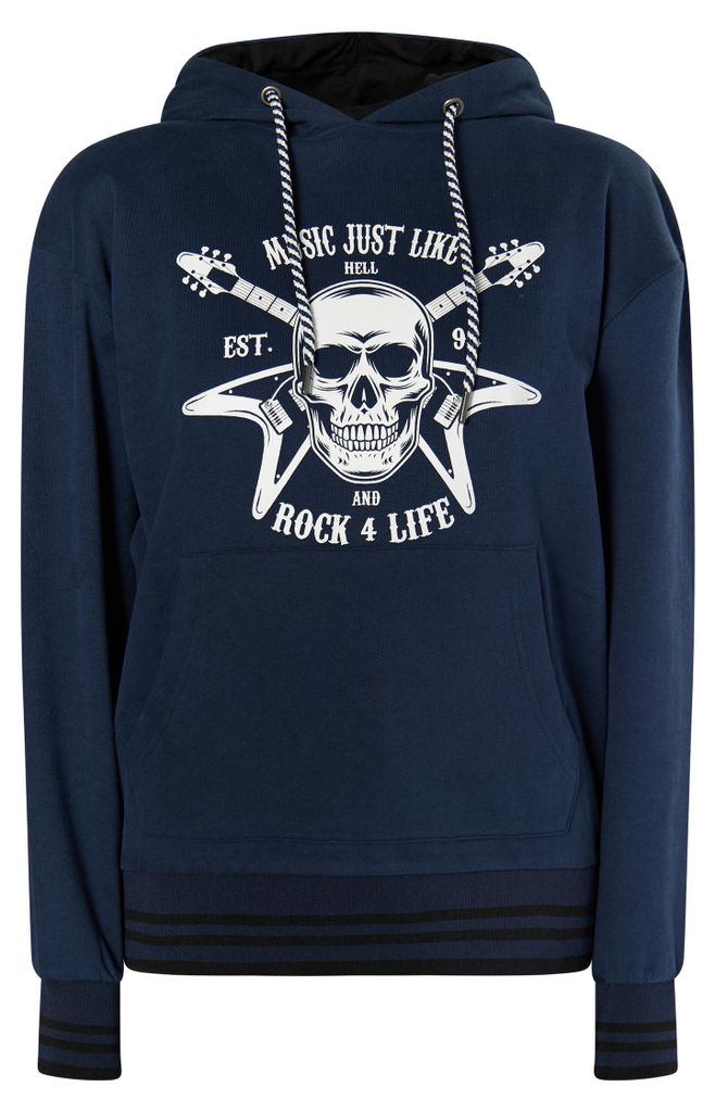 VANJA damen kapuzenpullover - marine, L
