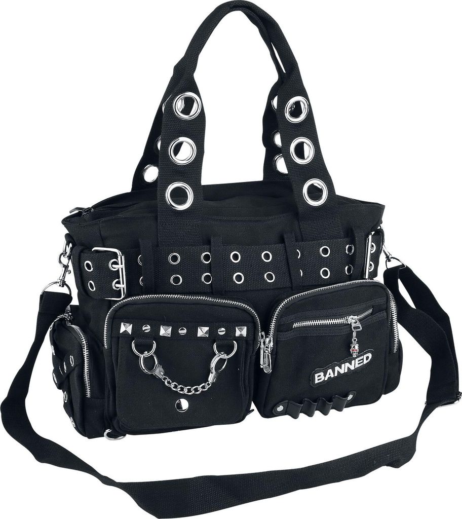 Banned Alternative Handtasche Damen Studds schwarz Standard Produktbild 