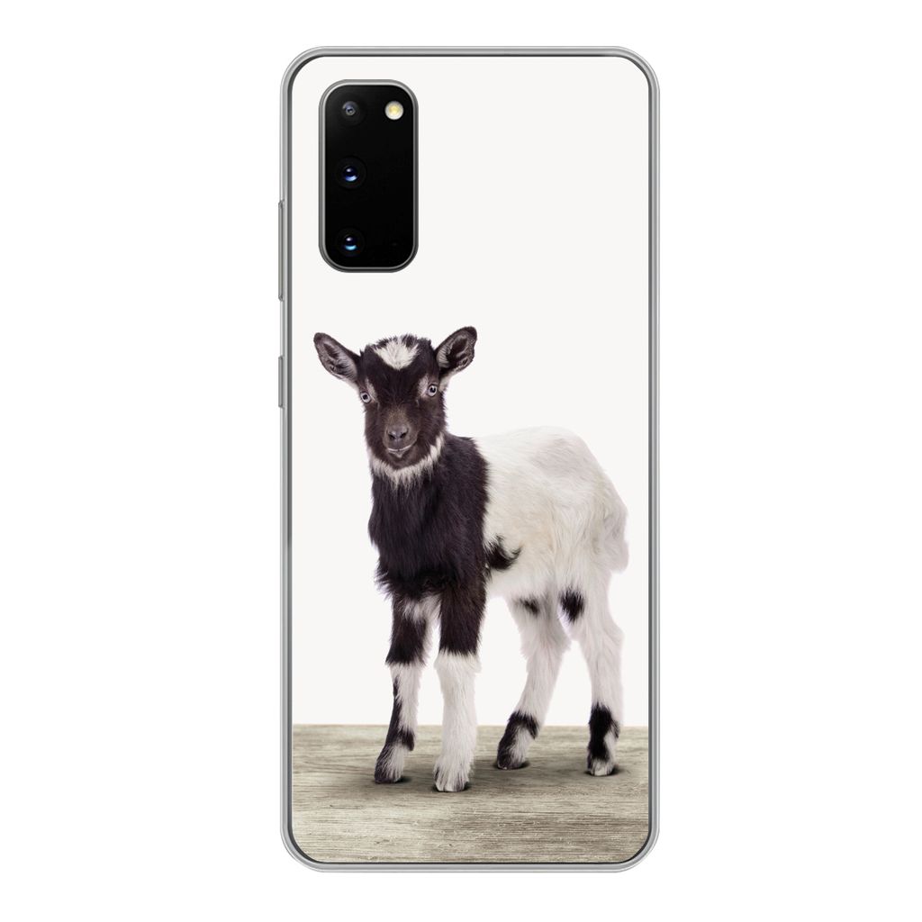 MuchoWow Handyhülle Schutzhülle Hülle für Samsung Galaxy S20 Ziege - Tiere - Kinder - Jungen - Mädchen Silikon Softcase Handy Hülle - Bild