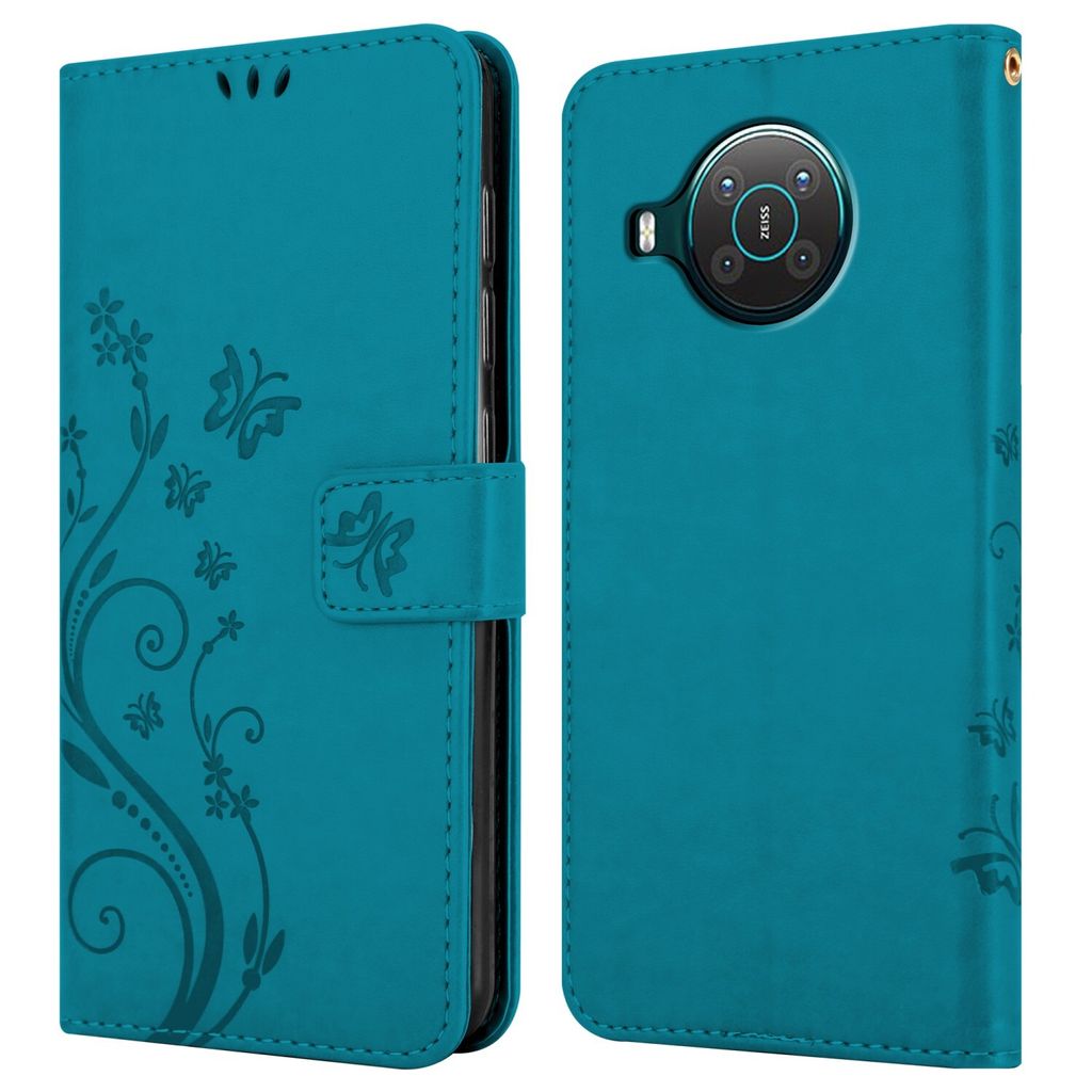 Cadorabo Custodia Libro Portafoglio Per Nokia XR20 - Colore Turchese Petrolio, Con Slot Carte, Funzione Stand E Chiusura Magnetica