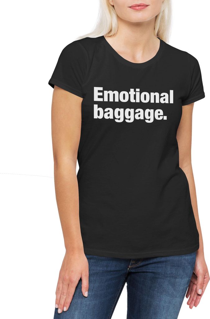 Urban Backwoods Emotional Baggage, Damen T-Shirt, Farbe: Schwarz, Größe: S