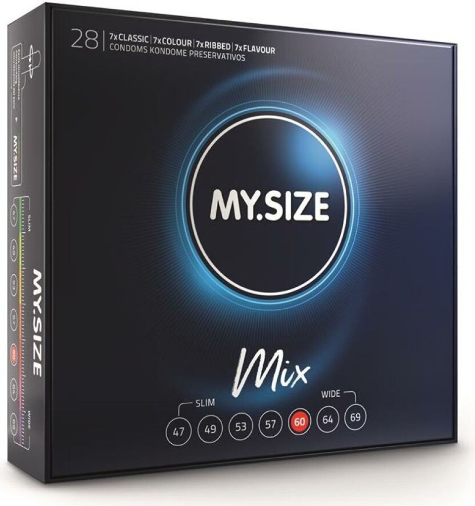 MY.SIZE Mix 60 mm Condome - 28 Stück Image du produit 