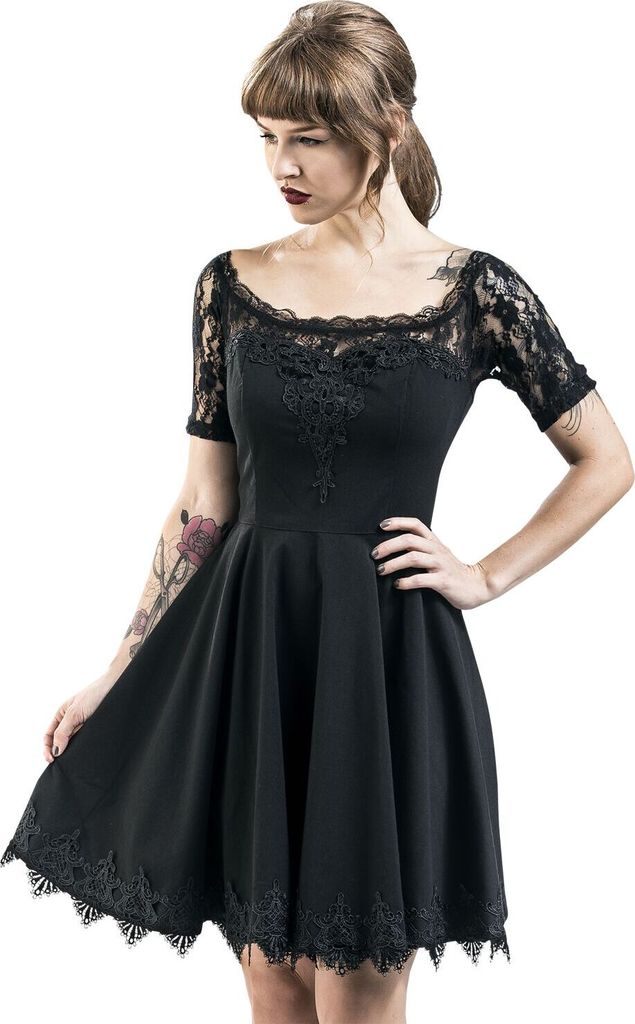 Spin Doctor Mittellanges Kleid Damen Amara Mini Dress schwarz S