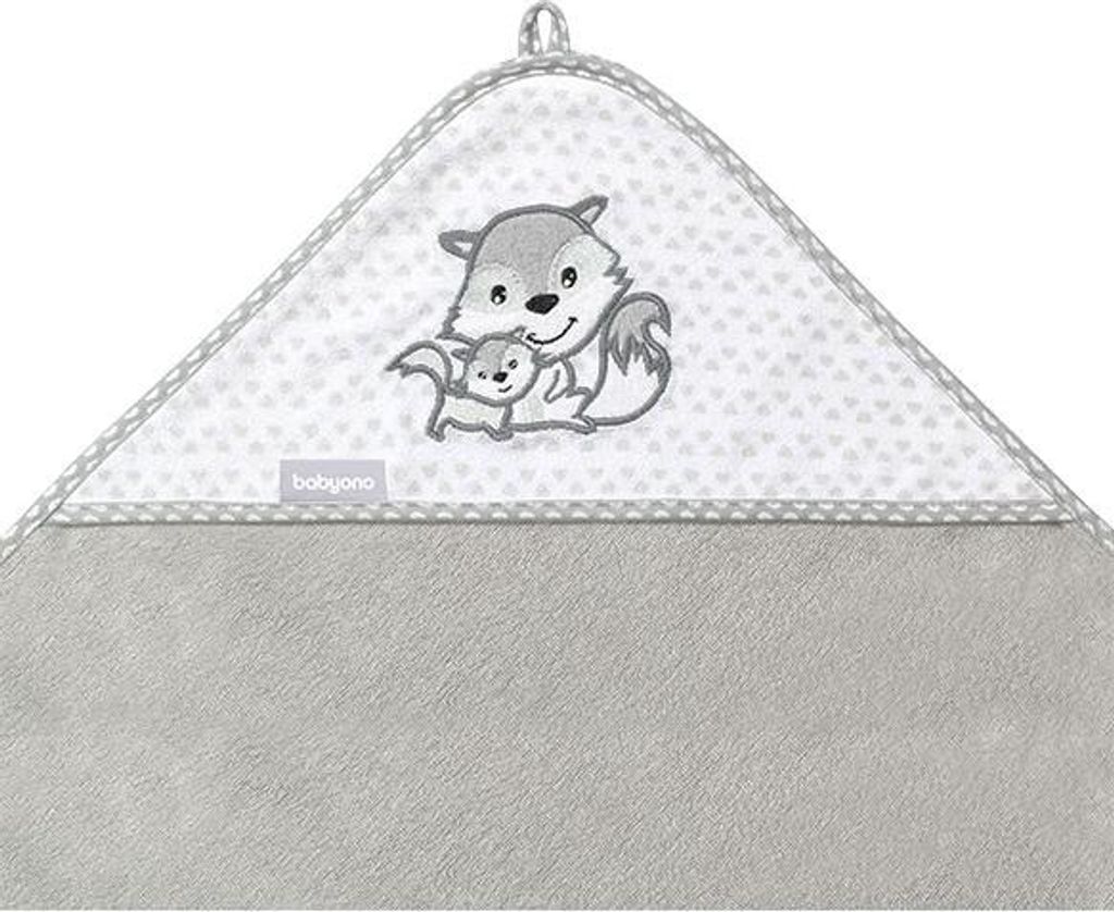 BabyOno Bambus-Kapuzenhandtuch - grau Produktbild 