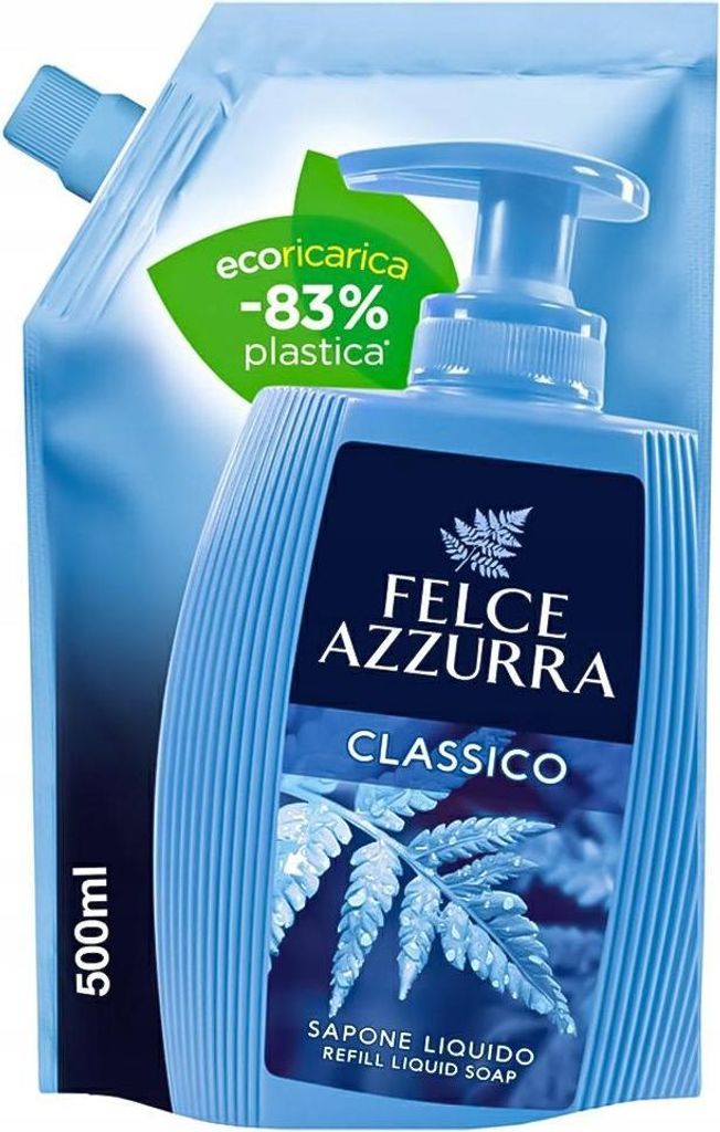 Sapone Sacco Flüssigseife 500ml Classico - Felce Azzurra