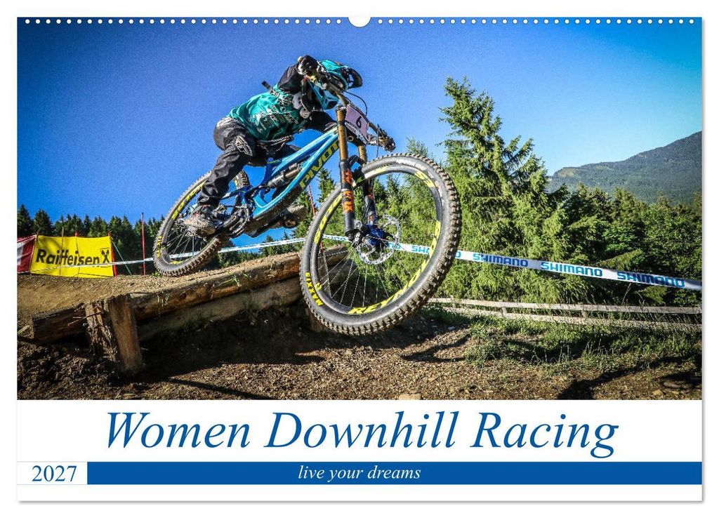 Women Downhill Racing (Wandkalender 2027 DIN A2 quer), CALVENDO Monatskalender