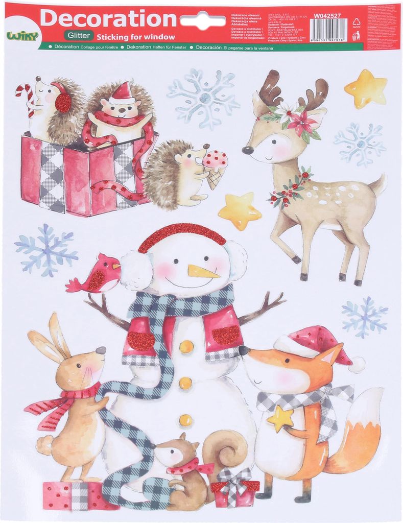 Fensterdekoration 41 x 29 cm WEIHNACHTEN