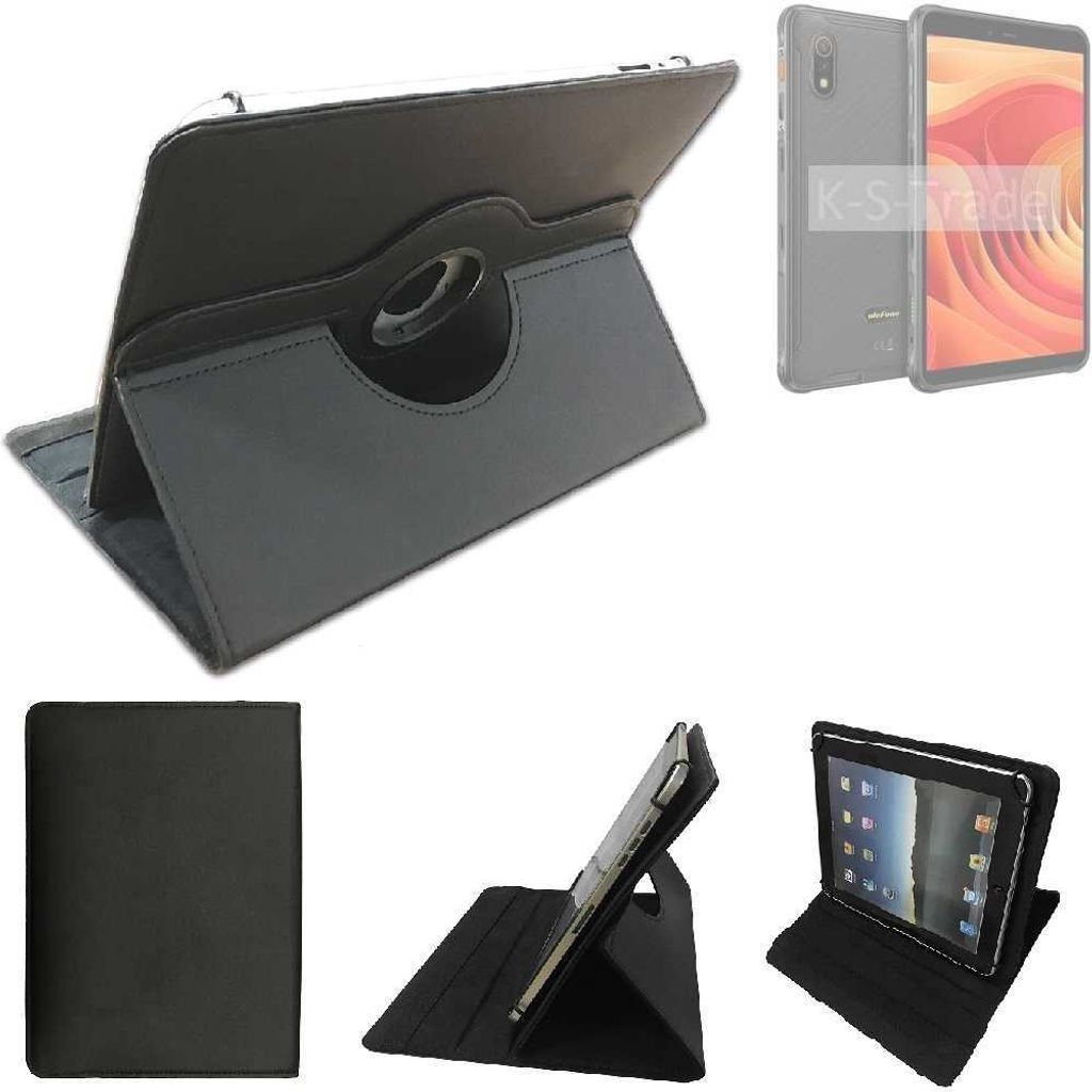 High quality kompatibel mit Ulefone Armor Pad Lite Schutz Hülle 360° Tablet Case Schutzhülle Flip Cover schwarz. Tablet Hülle drehbar
