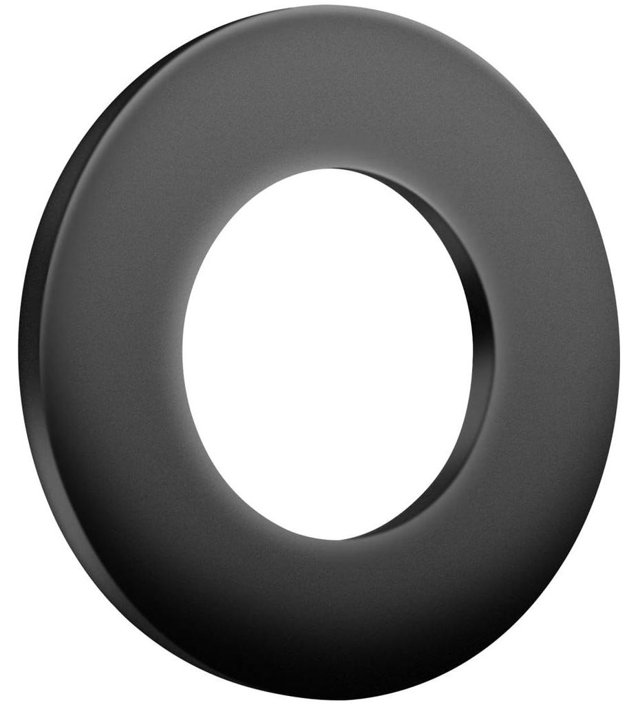 Flache Unterlegscheiben M33 x 58 mm, 1 Stück, schwarz, Gehäusescheiben, Distanzscheiben, Kohlenstoffstahl, Dichtringe, Distanzstücke für Gewind...