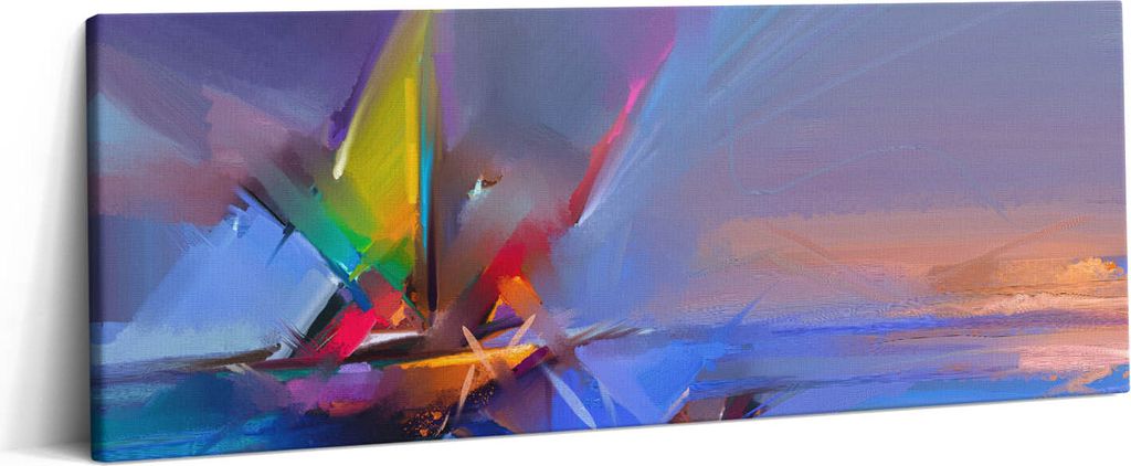 Meereslandschaft – Leinwandbild Wandbild – 125x50 cm – Leinwandbilder – Wandbilder – Schlafzimmer – Flur