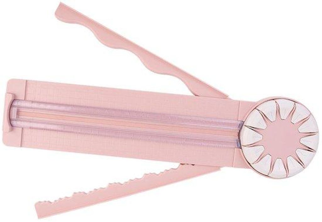 Papier Trimmer für Handwerker - 12 Schneidwerkzeuge - 46.8x12.3x3.2cm - Rosa