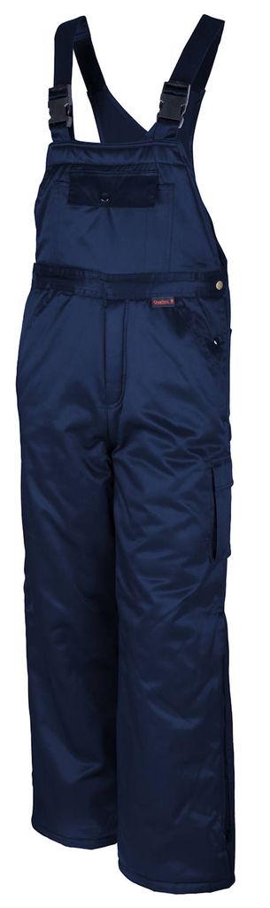 Qualitex Arbeitshose - warme Winterlatzhose aus Mischgewebe - gefütterter Blaumann - in Farbe: marine - Herren: 62 - Damen: 56
