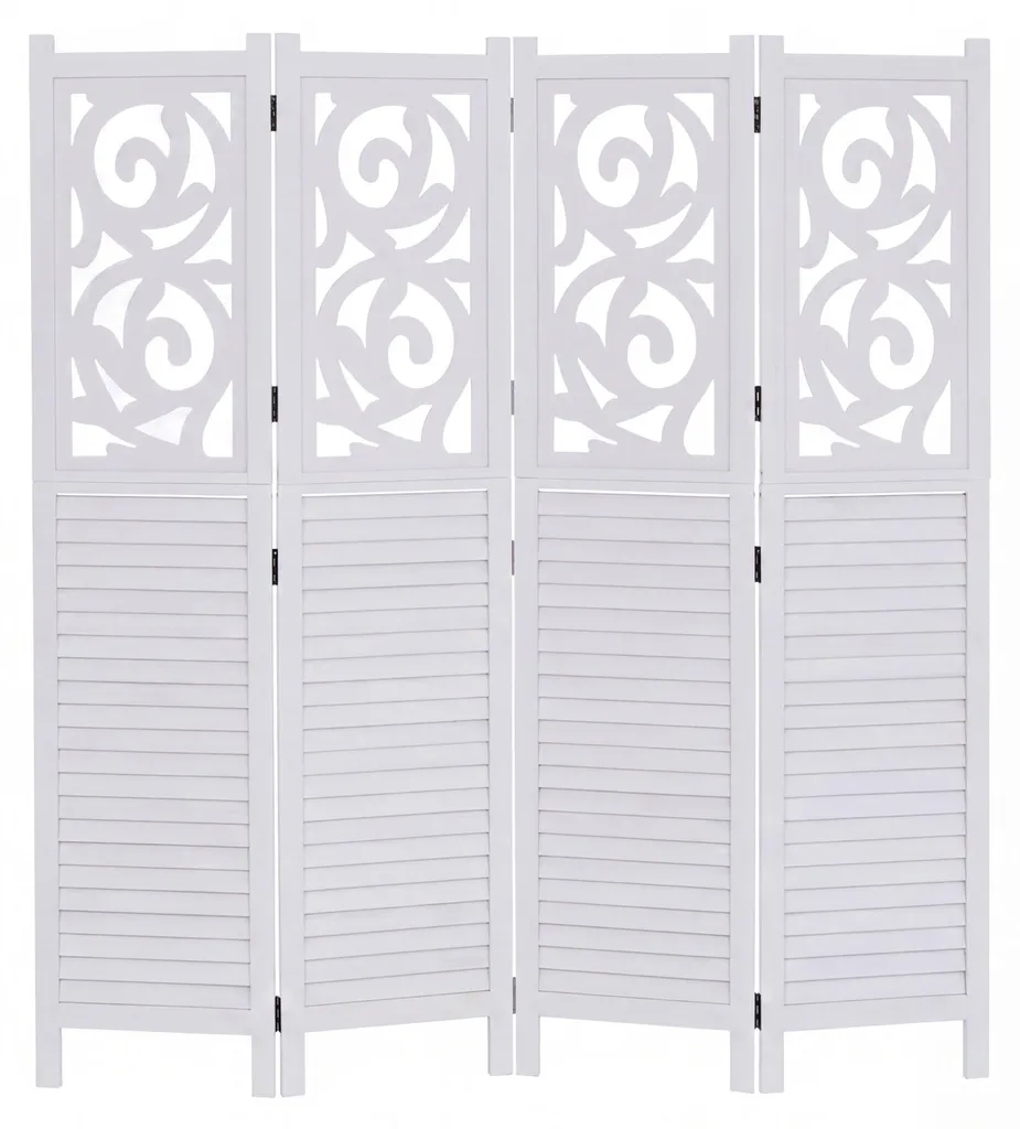 Brise-vue intérieur blanc pour gagner en intimité paravent bois pliable
