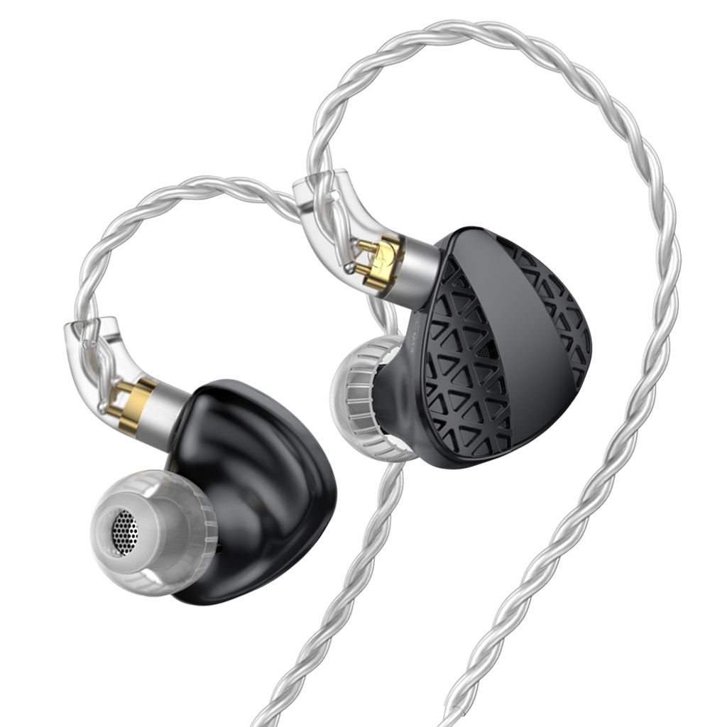 TRN MT3 In-Ear-Monitor-Kopfhoerer, Noise Cancelling Stage Dynamic Earphones mit Dual-Chamber Dynamic Coil Stereo Sound, kabelgebundene Ohrhoerer