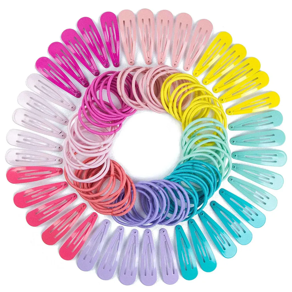 Fini les élastiques cassés : lot de 120 accessoires cheveux avec boîte pro