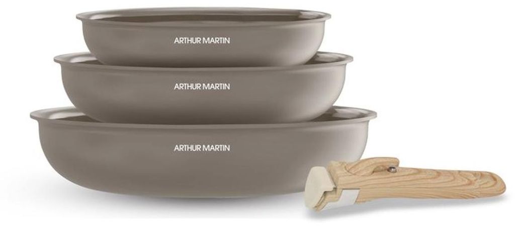 Set of 3 frying pans - Suitable for all hobs including Immagine del prodotto 