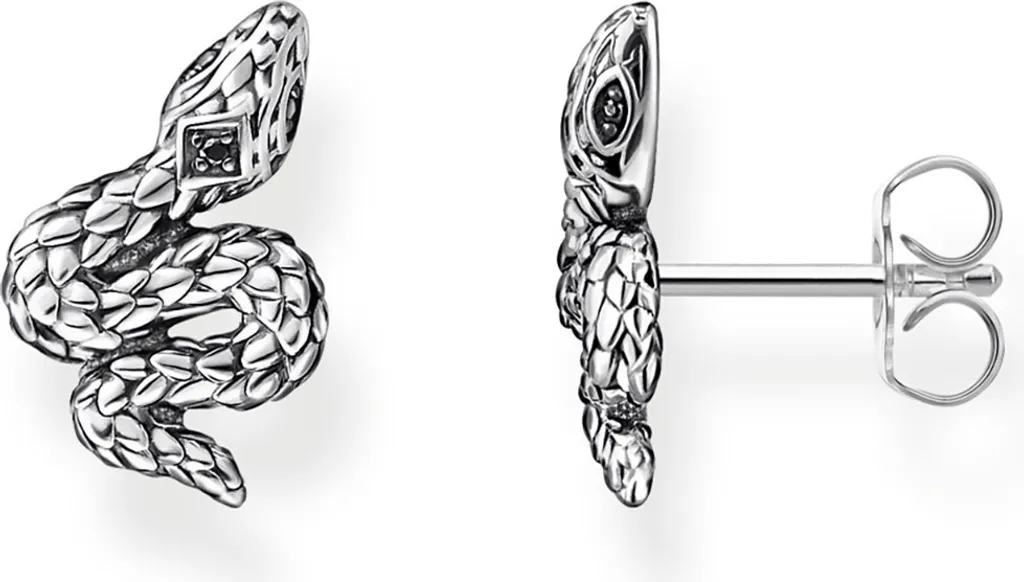 Clous d'oreilles hypoallergéniques en argent noirci pour peaux sensibles