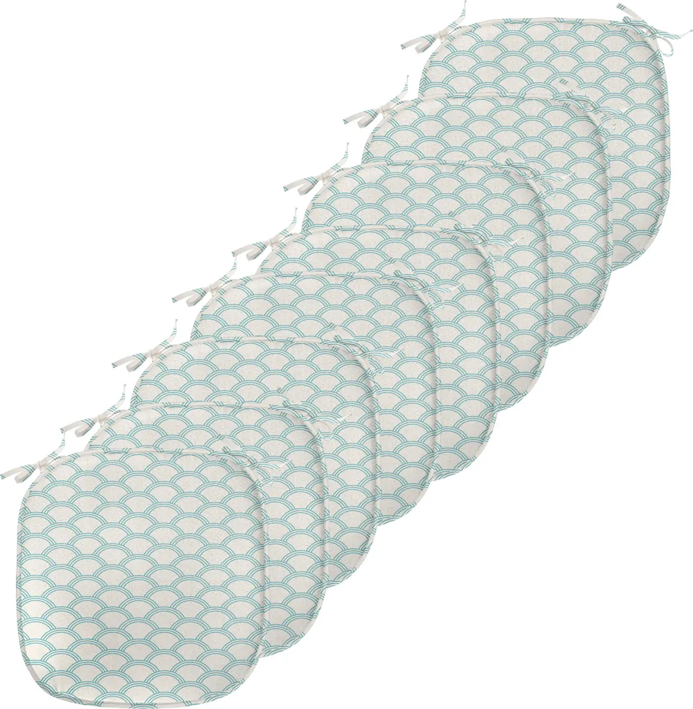 Protège Chaise Imperméable Anti-Tache Lot de 8 Turquoise pour Cuisine