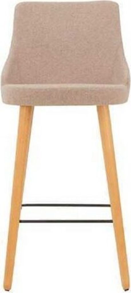 Modern Barhocker Stuhl Designer Holz Esszimmerstuhl Hocker Bar Beige Neu