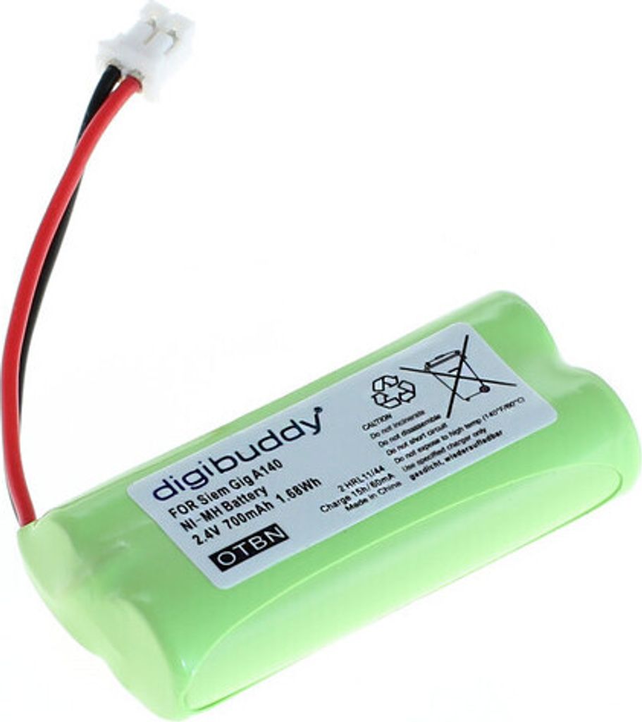 digibuddy Akku kompatibel zu Siemens Gigaset A140 NiMH - Produktbild 2