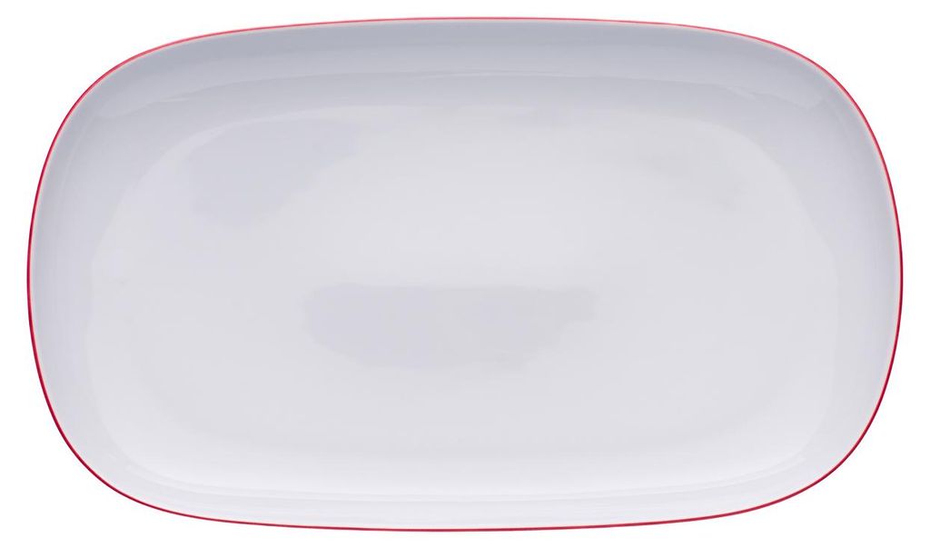 Thun 1794 Tom, owalna miska, 32 cm, czerwony pasek, Zdjęcie produktu 