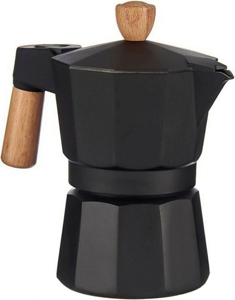 Origin Outdoors Bellanapoli Espresso-Kaffeemaschine 1 Tasse echten hölzernen Griff