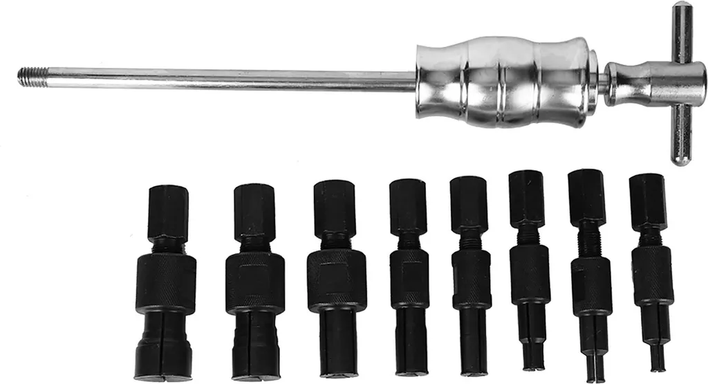 Kit Extracteur de Roulement à Trou Borgne 9 Pièces avec Marteau à Inertie