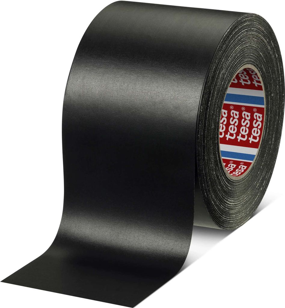 tesaband 4657 Hochtemperaturbeständiges Spezialgewebeband, 50 m x 100 mm, schwarz
