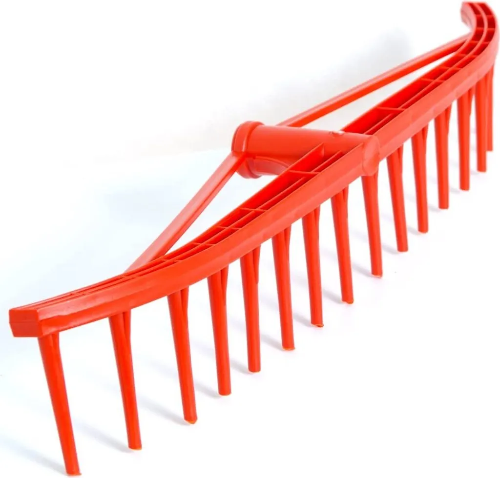 Rastrello Da Giardino Con 17 Denti In Metallo, Manico Lungo 160 Cm Regolabile, Antiruggine, Per Terreno, Foglie, Pacciamatura E Cura Del Prato - 3