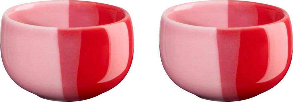 ASA 2er Set Eierbecher, strawberry smoothie JOY D. 4,7 cm, H. 3 cm