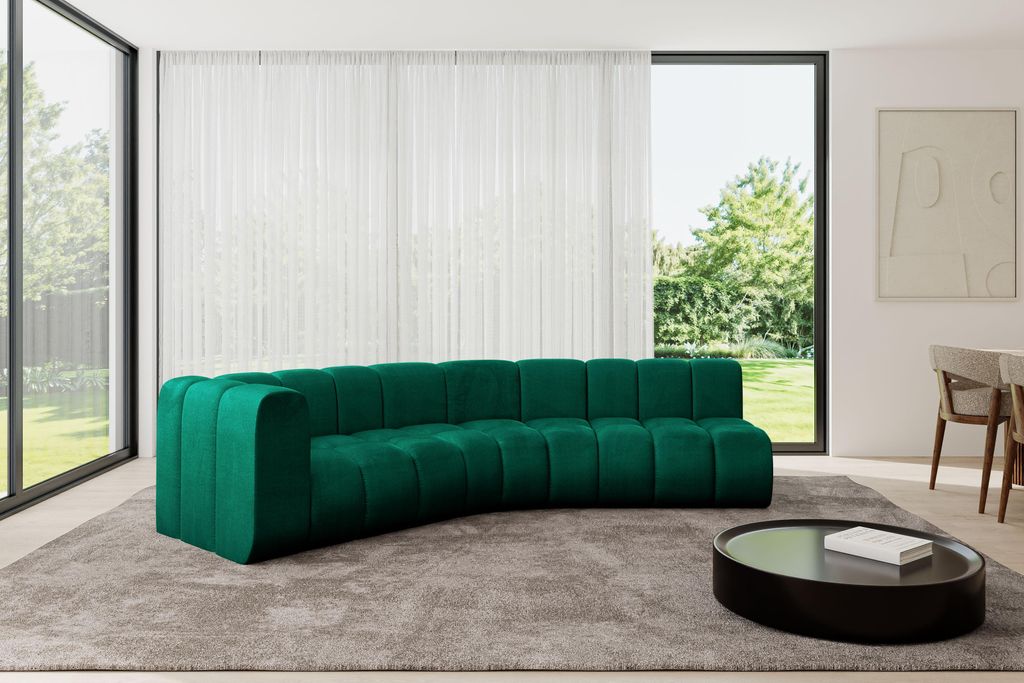 ALTDECOR Modulares Sofa Ecksofa in L-Form - Karex-L1 - 308x194x70 cm Grün - Corner modular Sofa Eckcouch Couch Wohnlandschaft Cauchsofa Bodensofa ...