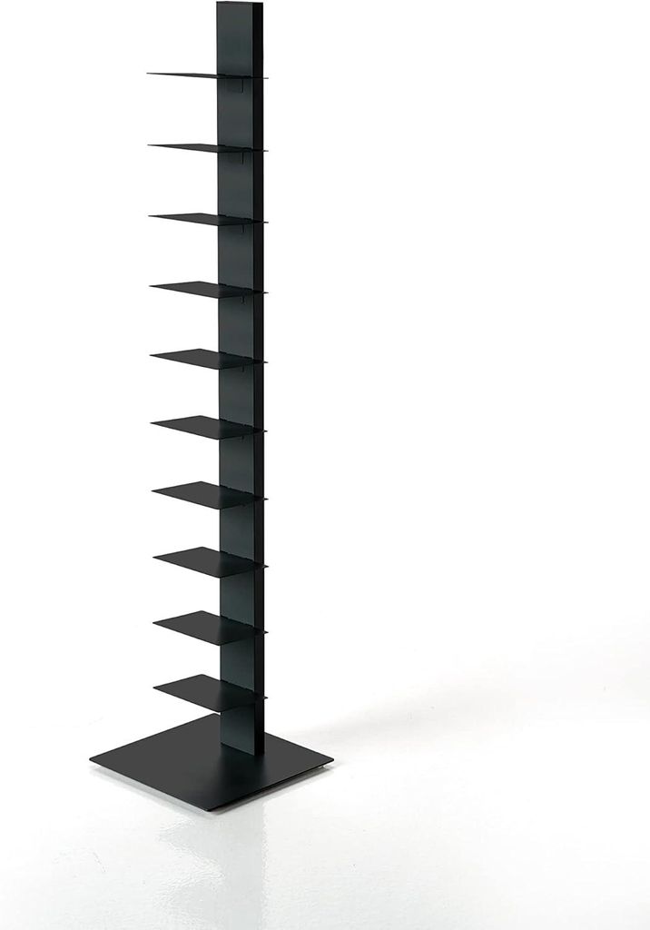 BBB Italia - Sapiens - Bücherturm freistehend 152cm schwarz Produktbild 